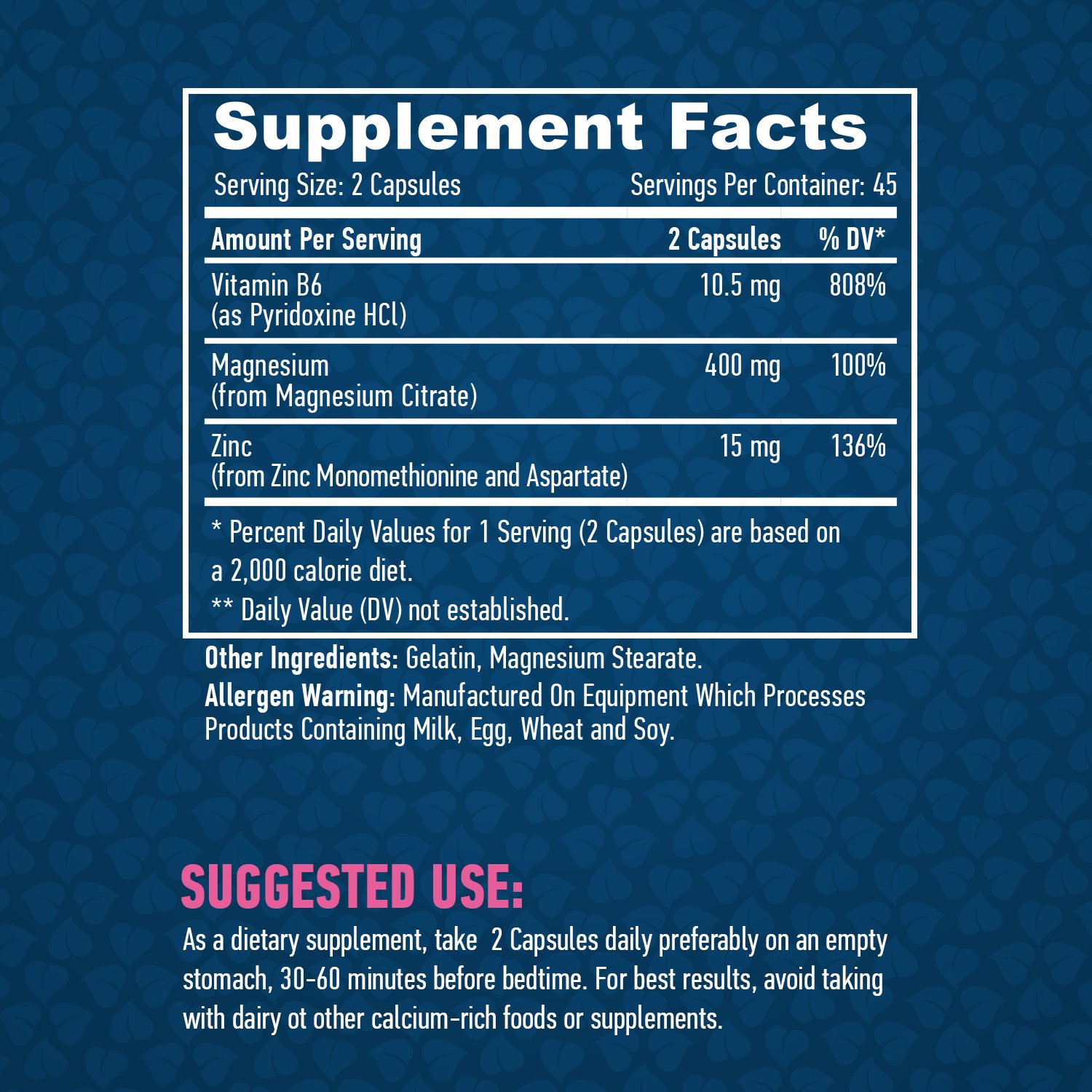 HAYA LABS ZMA / Caps - Image 2