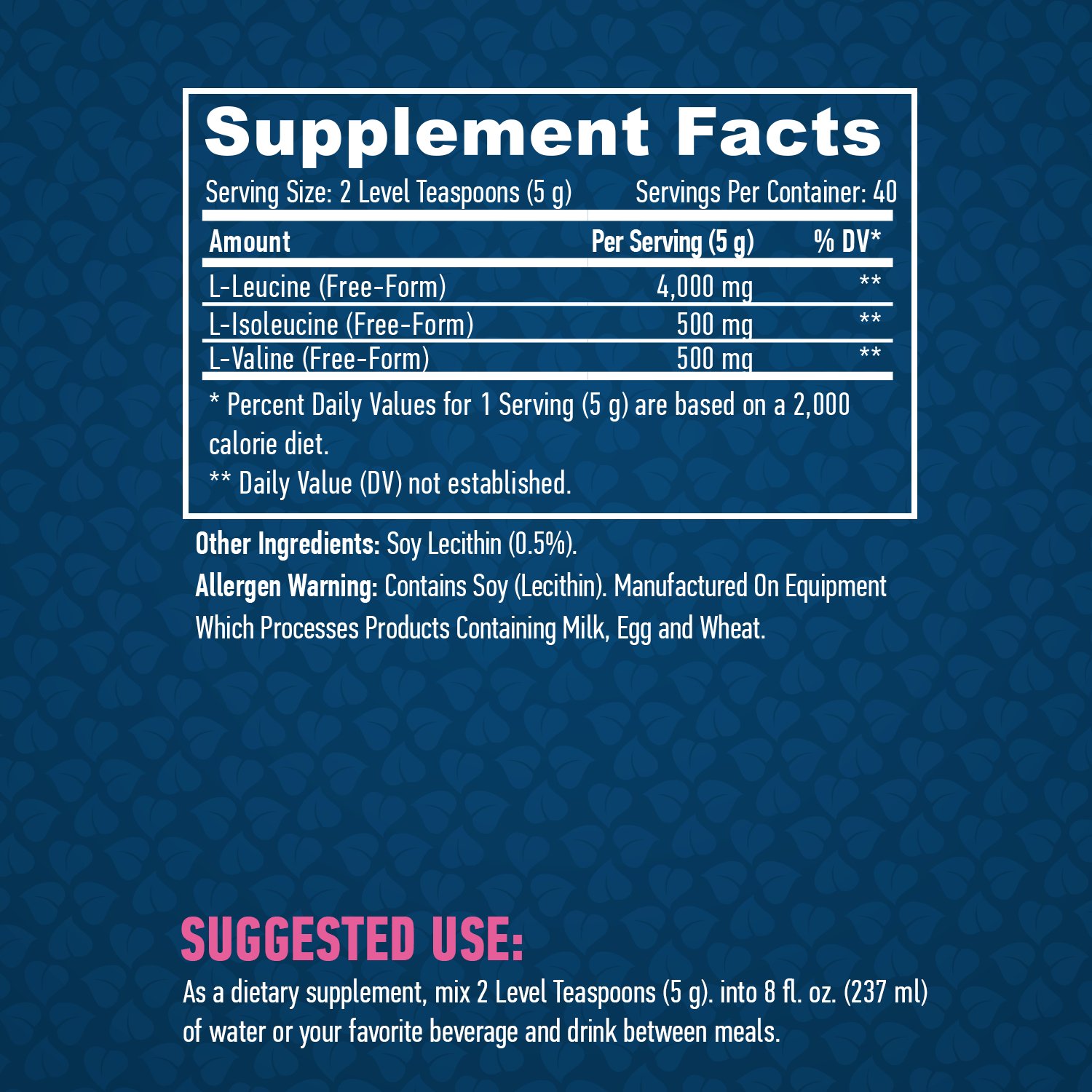 HAYA LABS Sports BCAA 8:1:1 / 200 g - Image 2
