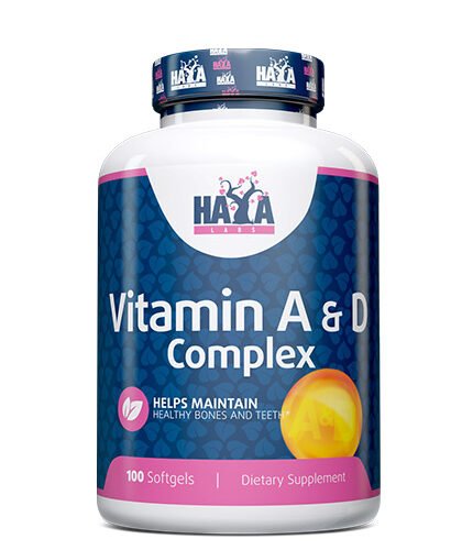 HAYA LABS Vitamin A & D Complex / 100 Softgels