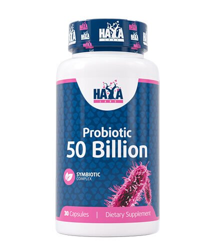 HAYA LABS Probiotic 50 Billion / Symbiotic Complex / 30 Caps