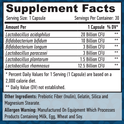 HAYA LABS Probiotic 50 Billion / Symbiotic Complex / 30 Caps - Image 2