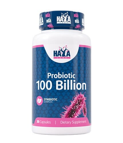 HAYA LABS Probiotic 100 Billion / Symbiotic Complex / 30 Caps